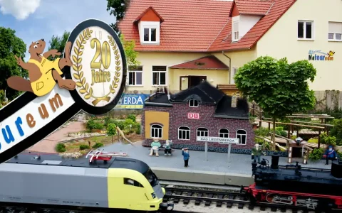 Gartenbahn im Elster-Natoureum zum 20-jährigen Jubiläum
