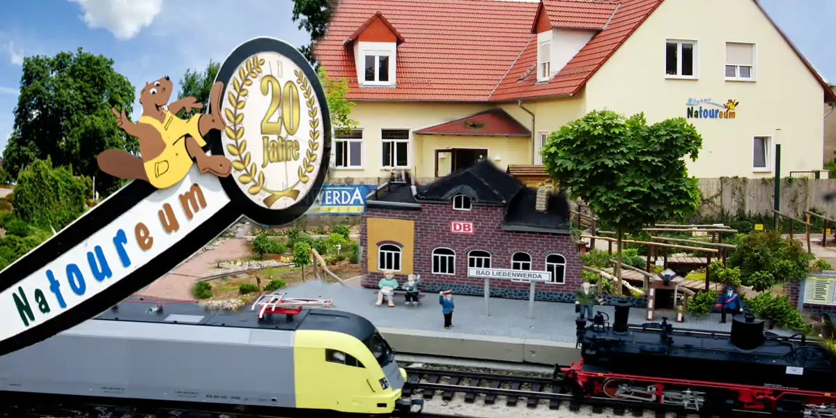 Gartenbahn im Elster-Natoureum zum 20-jährigen Jubiläum